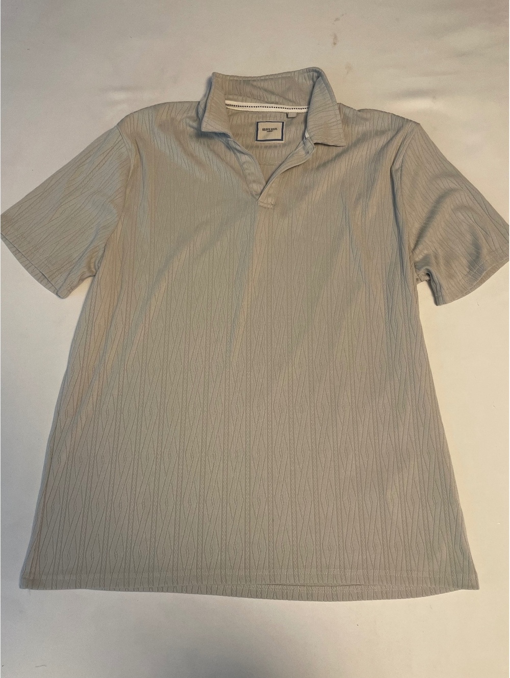 Brave Soul London Men's XL Light Gray Polo Shirt